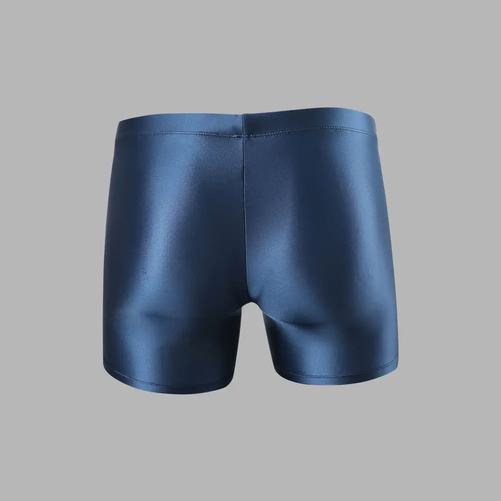 

Sexy Glossy Satin Boxer Shorts Sports Men Women Same Smooth Close-fitting Yoga Sports Running Tight Bottoms Plus Size