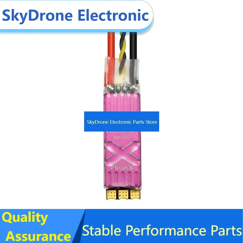 SkyDElFlycolor X-Cross 36A BLheli_32 32Bit 3-5S Brushless ESC DShot1200 W/ Telemetry For RC 10mm Arm Racing Car Spare Part