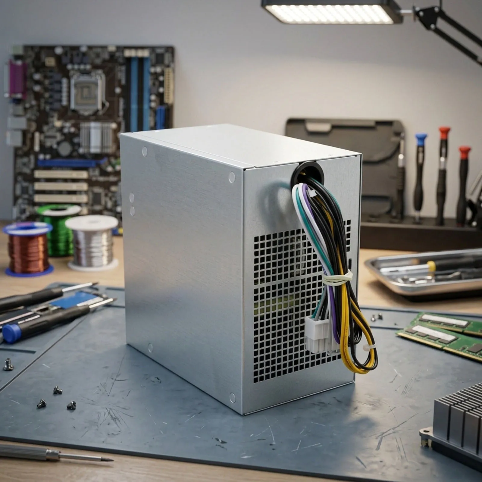 PC Repair Office Use Silver PSU For OptiPlex Voltage Regulator Stabilizers Pins 1-4 2-8 Plug-and-play Installation