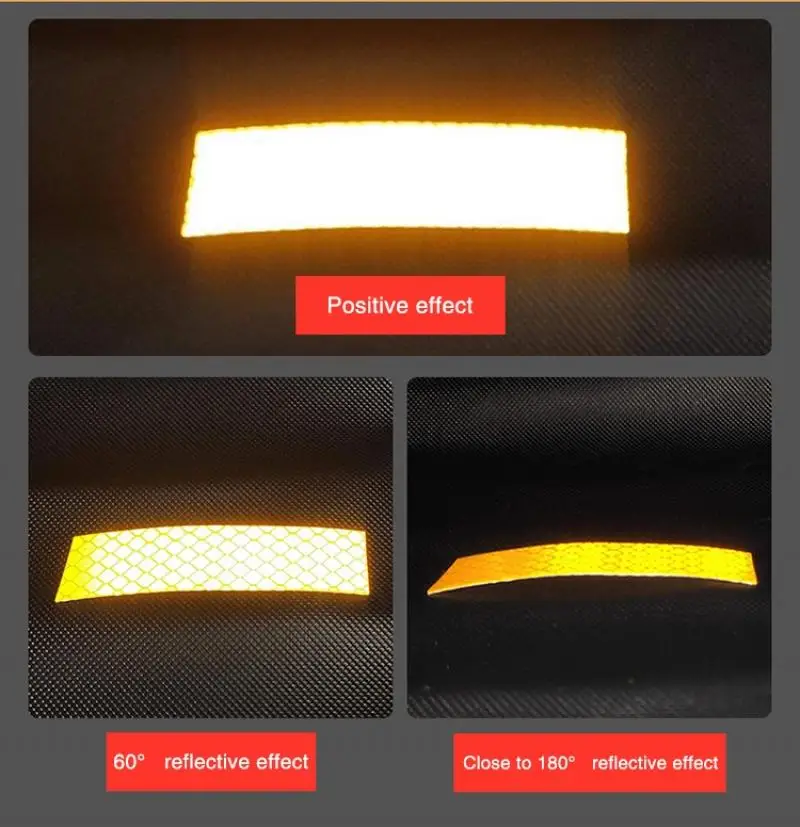 3M Reflective Sticker PVC Night Strong Reflective Strip Auto Electric Vehicle Motorcycle Warning Reflective Sticker