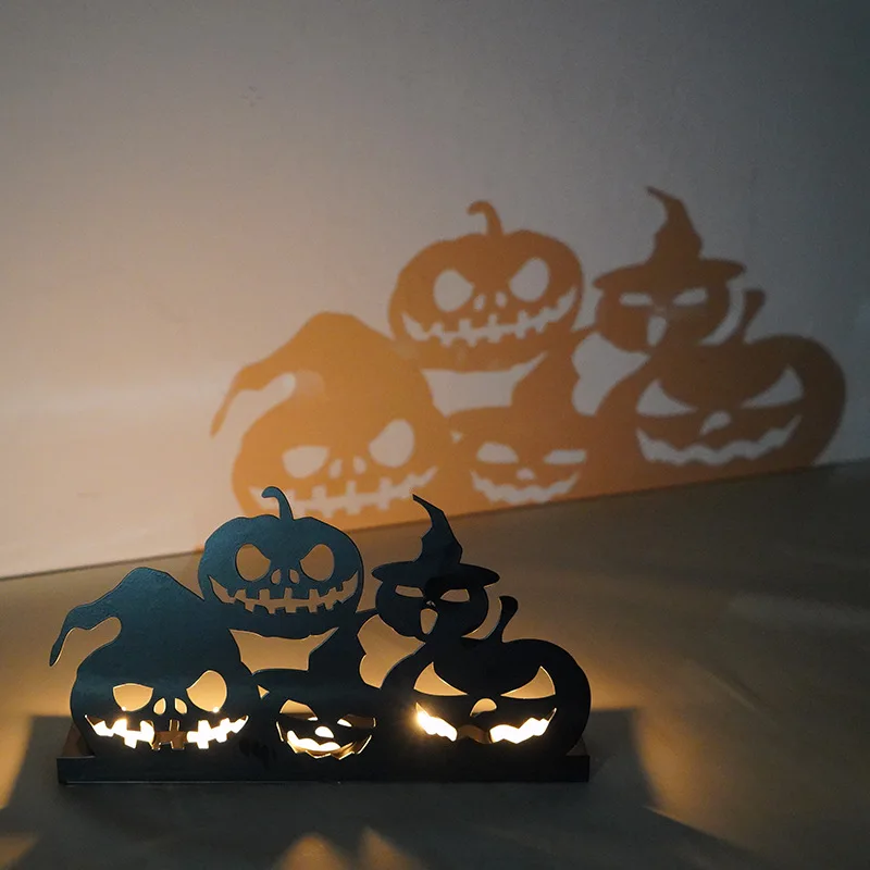 

New-Border Halloween Candle Holder Festival Iron Art Iron Atmosphere Decoration Props Home Decor