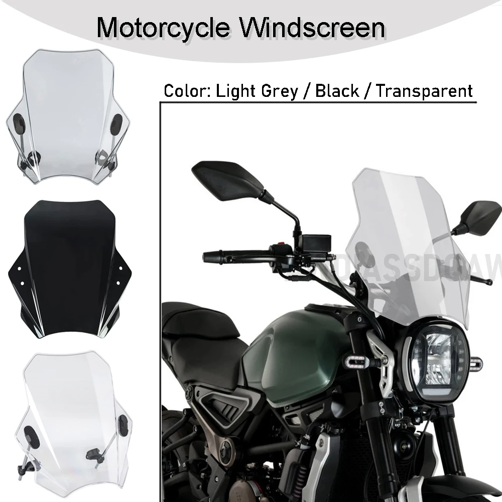 

Motorcycle Windscreen Windshield Screen Wind Shield Deflector Protector For VOGE 300AC 300ACX 2021 2022
