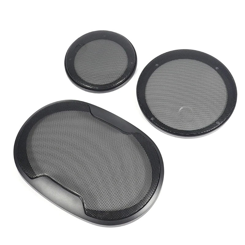 Speaker Cover Mesh Replacement Decorative Circle Grille Protect Black