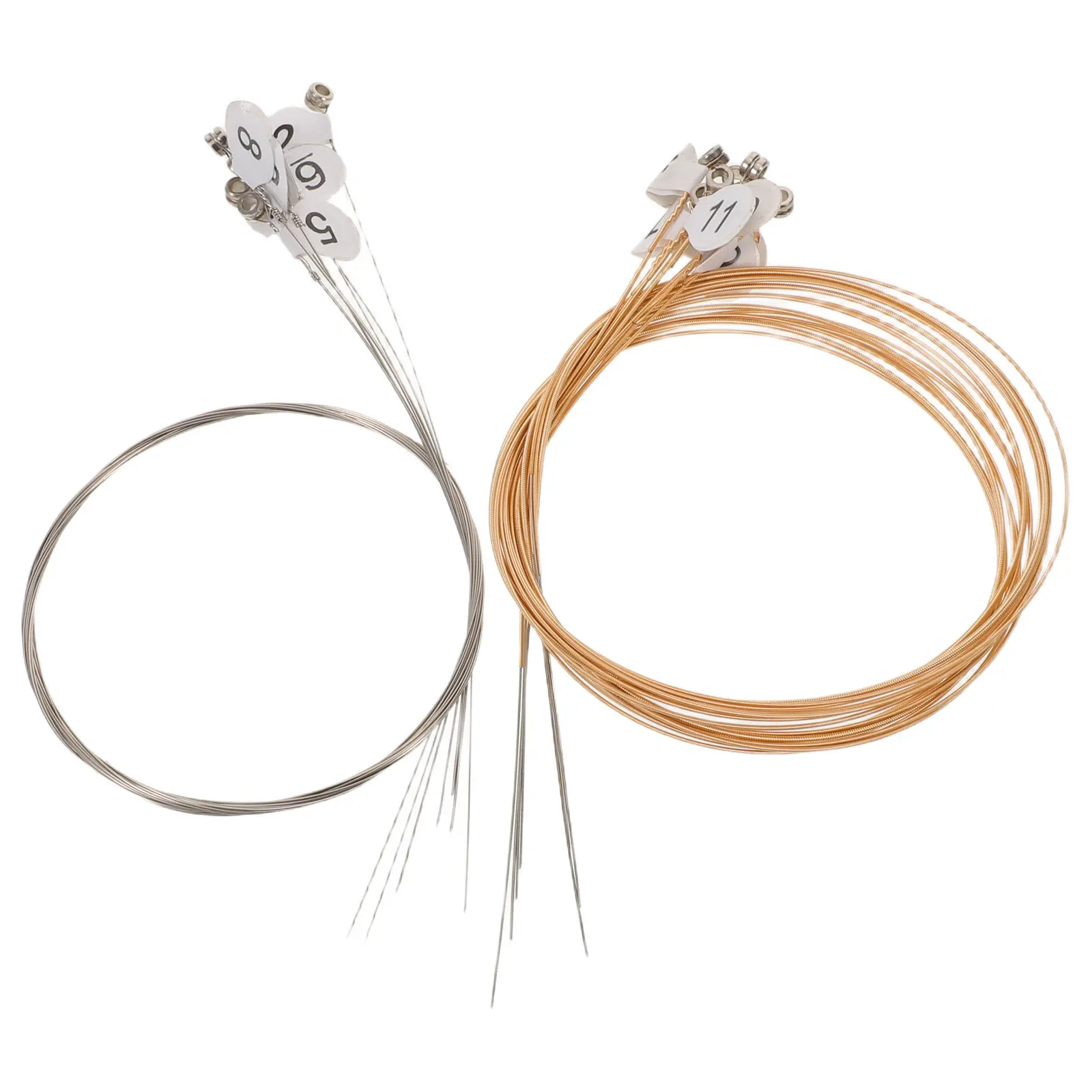 1Set Lyre Harp Strings Steel Golden 16 String Replacement Kit Metal Harp Accessories Pure Tone Resonance Autoharp Strings