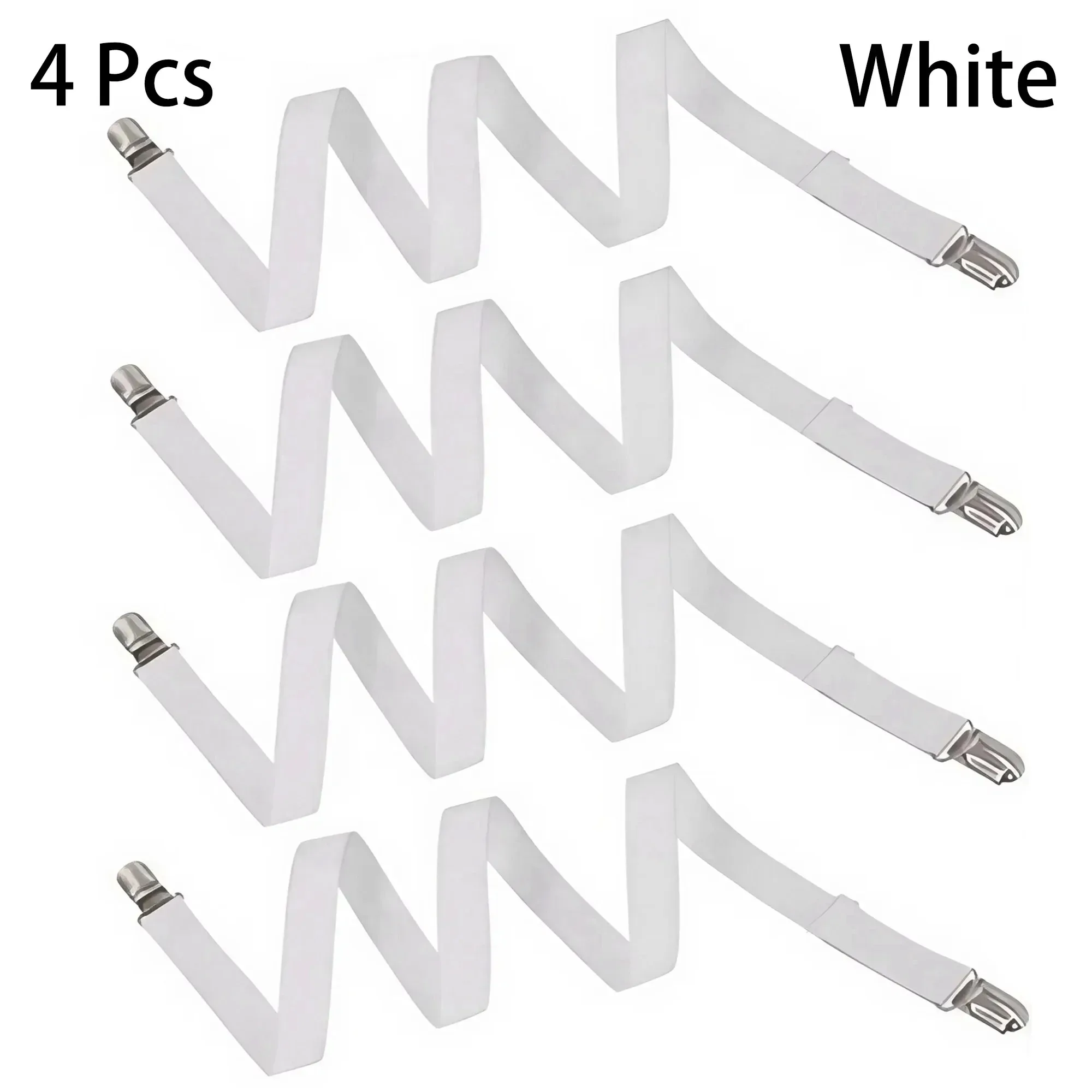 4PCS Double Clip Sheet Fasteners - Versatile Sheet Clips for Bed Sheets and Sofa Covers with Non-slip Adjustment