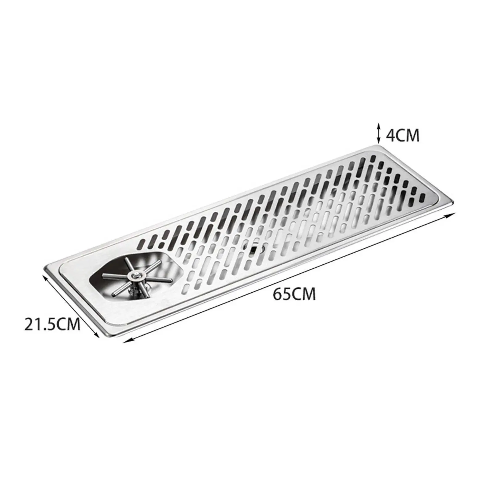Stainless Steel Pitcher Rinser Removable Tray Bar Sink Glass