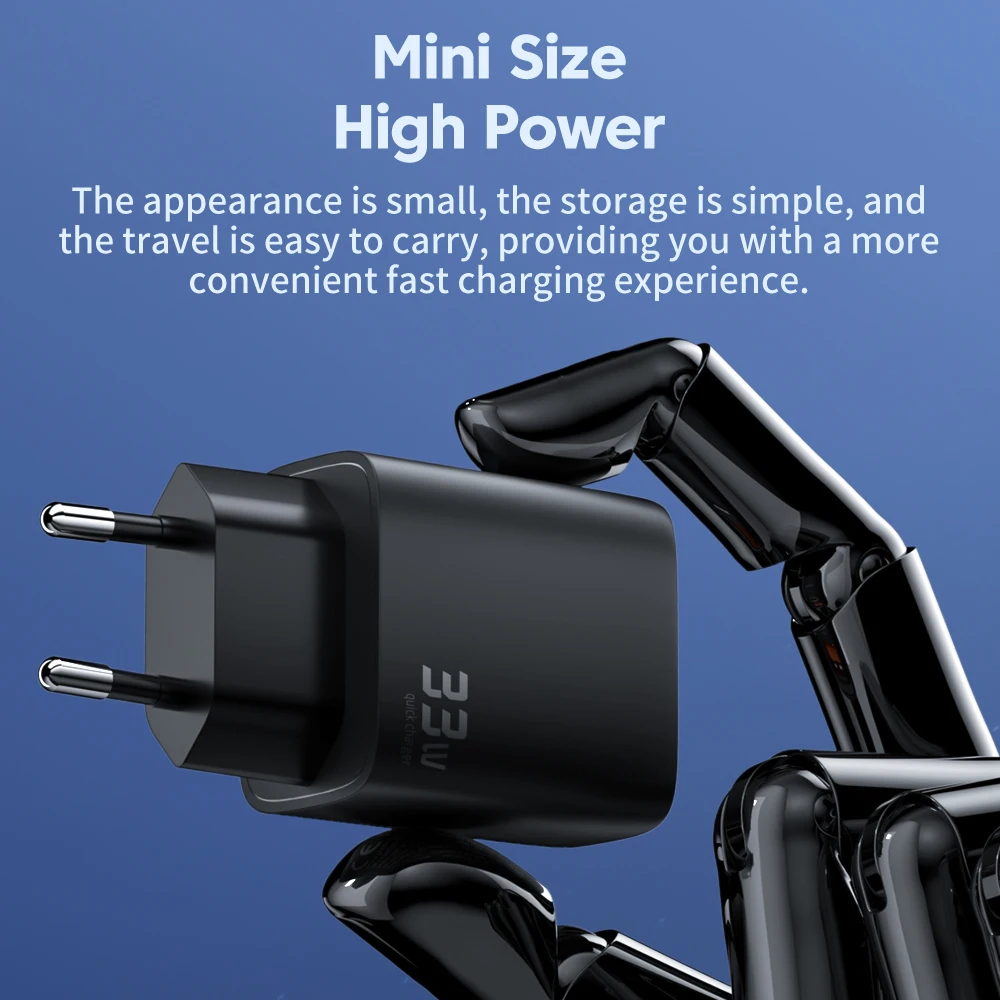 Cargador USB Universal de carga rápida 3,0 4,0, adaptador de carga rápida QC 3,0 de 33W, cargador de pared para teléfono móvil iPhone, Samsung y Xiaomi
