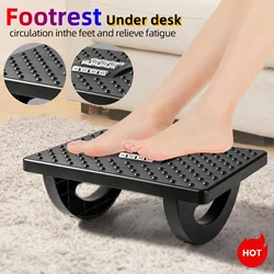 Footrest Portability foot rest under desk Ergonomic Foot Stool With 180 Degree Swing Massage Rollers Foot Rest For Home Office