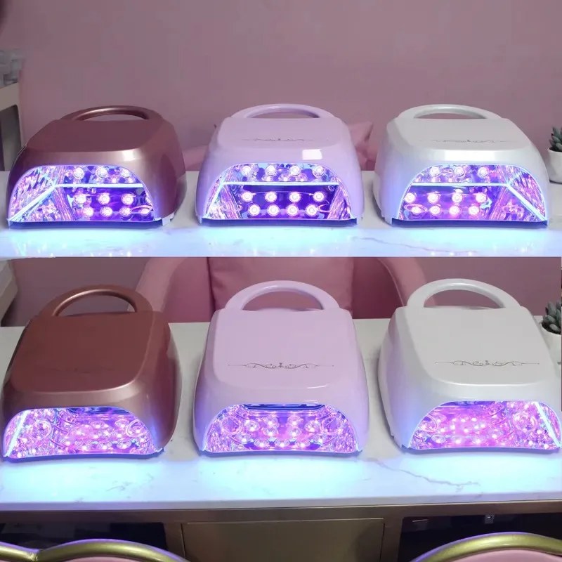 Hot Sale IBelieve Newest Pro Cure Fan UV Led Nail Lamp Cordless Rechargeable Pink Professional Curing Gel Lamp Wholesale