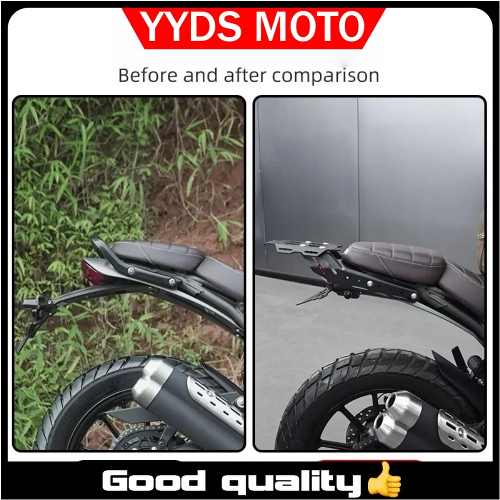 【Good quality】Triumph Scrambler400/400X custom aluminum alloy rear rack bracket tail box fuel tank bracket accessories
