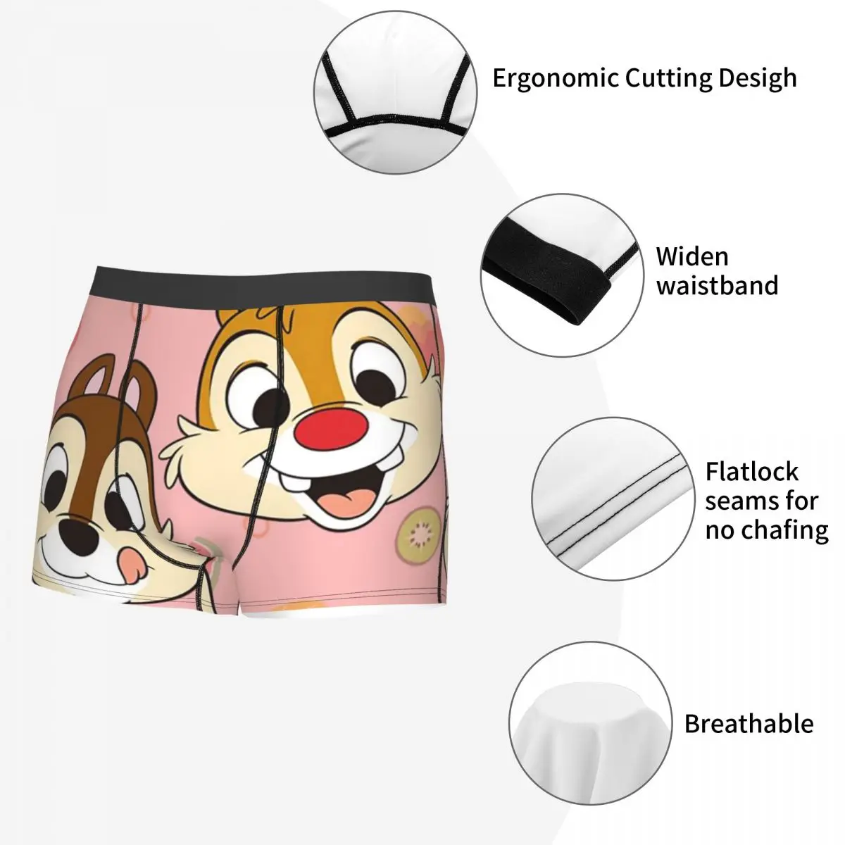 الملاكم السروال السراويل رقاقة وديل الكرتون سراويل الرجال تهوية الملابس الداخلية لهدايا رجل صديقها أوم