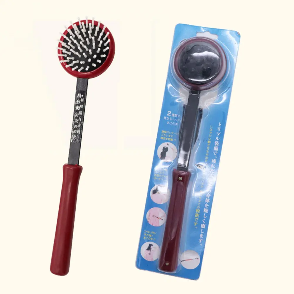

2Pcs Professional Massage Hammer Long Handle Pat Stick for Back Neck Shoulders Waist Legs Head Relieves Fatigue Enhances