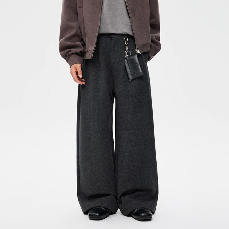 

Широкие повседневные костюмные брюки мужские японские корейские уличные модные свободные прямые мешковатые брюки Cleanfit длинные брюки Cityboy