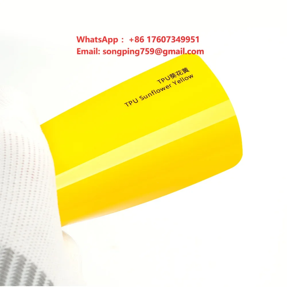 Factory Customized Any Color Ppf Film for Cars Tpu Gloss Sunflower Yellow Self-Healing Car Wrap Vinyl Tape Car Decoration Films