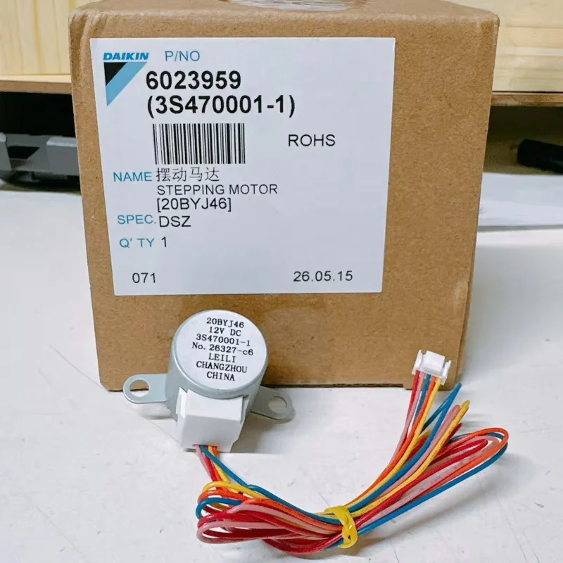 20BYJ46 12V DC Stepper Swing Motor 3S470001-1 for Daikin Air Conditioner Indoor Unit Replacement Part