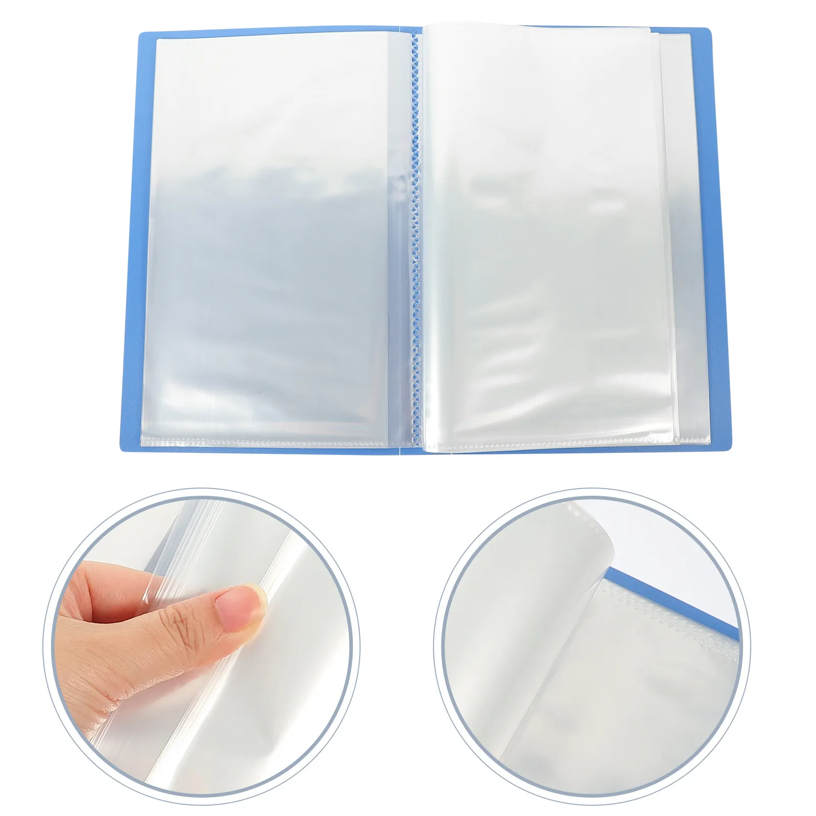 

Premium Invoice Storage Album Reusable Bill Organizer Binder for Receipts Contracts Stamps Desktop Document Management Portable