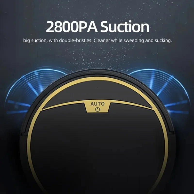 NEW 2800PA Robot Vacuum Cleaner Smart APP Remote Control Wireless Cleaning Machine Floor Sweeping Wet Dry Vacuum cleaner