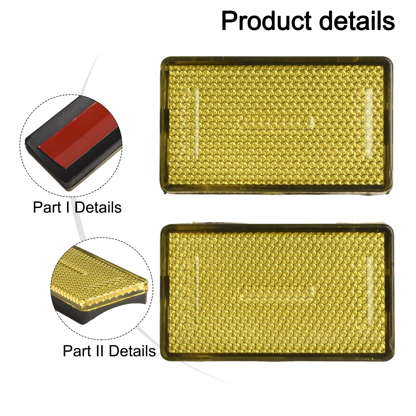 For BMW K1200RS/K1200GT Reflectors Reflectors Easy To Install Flat Before Installation Plastics For BMW K1200RS/K1200GT