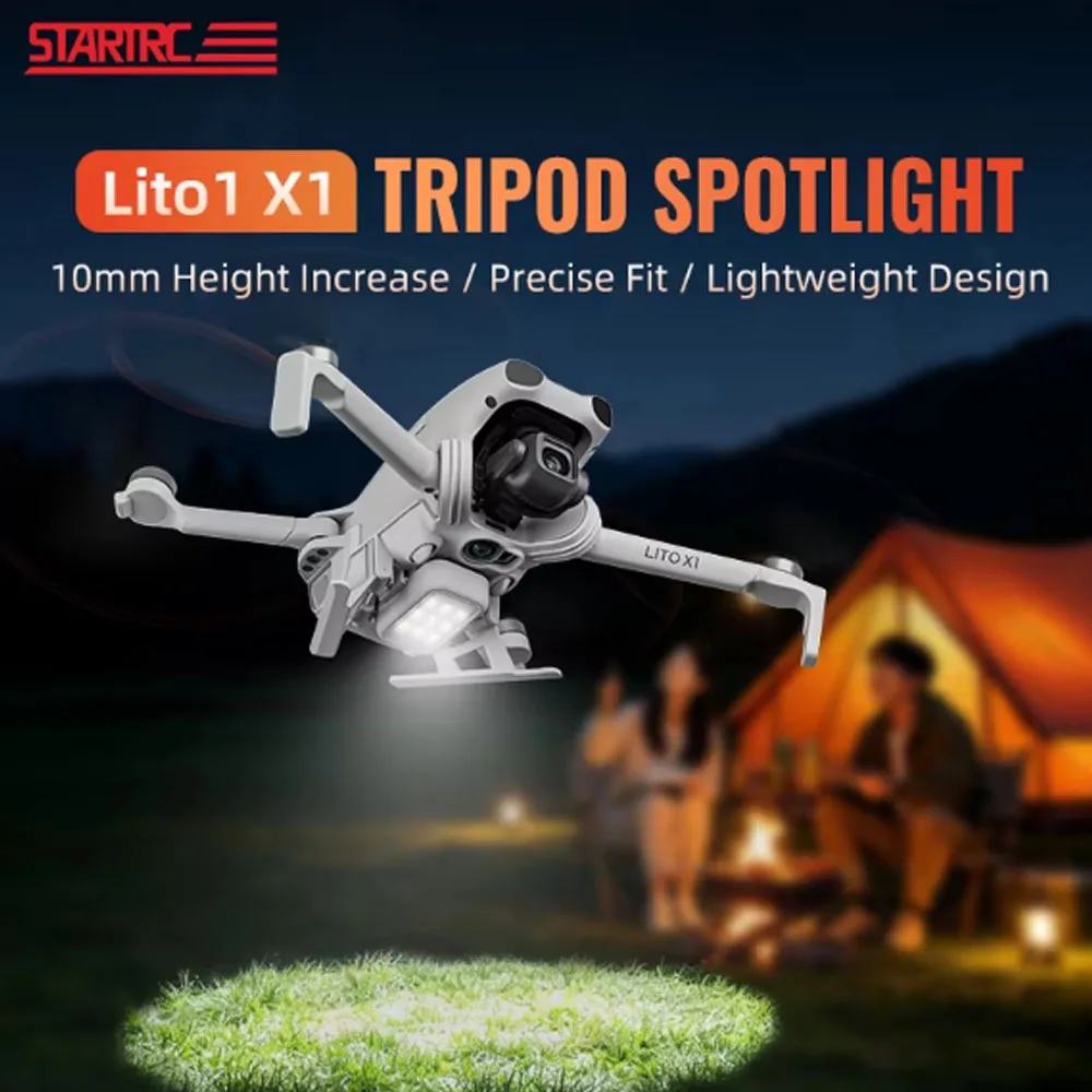 For  DJI Lito X1/1 LED Night Navigation Light Searchlight Drone Flight Lamp Anti-Collision Strobe Light  LED Landing Gear Access
