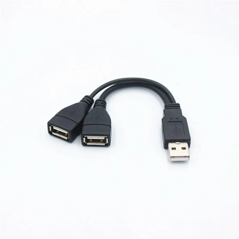 المزدوج الفاصل كابل محول 1to2 أنثى إلى USB 2 ذكر كابلات تمديد الطاقة عالية الجودة USB 2.0 كابل USB الراحة #3
