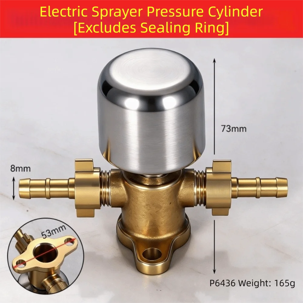 Removable Sprayer Pressure Cylinder Full Copper High Pressure Garden Sprayer Cylinder Heavy Duty Corrosion-Resistant