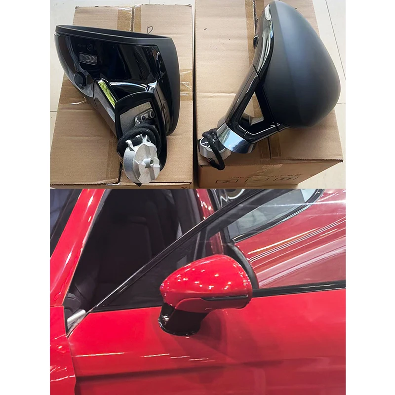 2009-2016 Original Factory Direct 970 Upgrade Right Rearview Mirror With Same Car Hole Position New Condition Black For Panamera