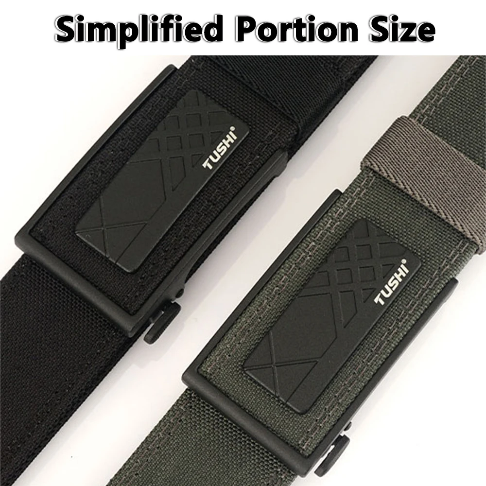 TUSHI جديد الصلب التكتيكية EDC حزام للرجال أخفى حمل حزام عسكري الرجال حزام خصر سميكة النايلون الصيد IPSC اكسسوارات الذكور #6