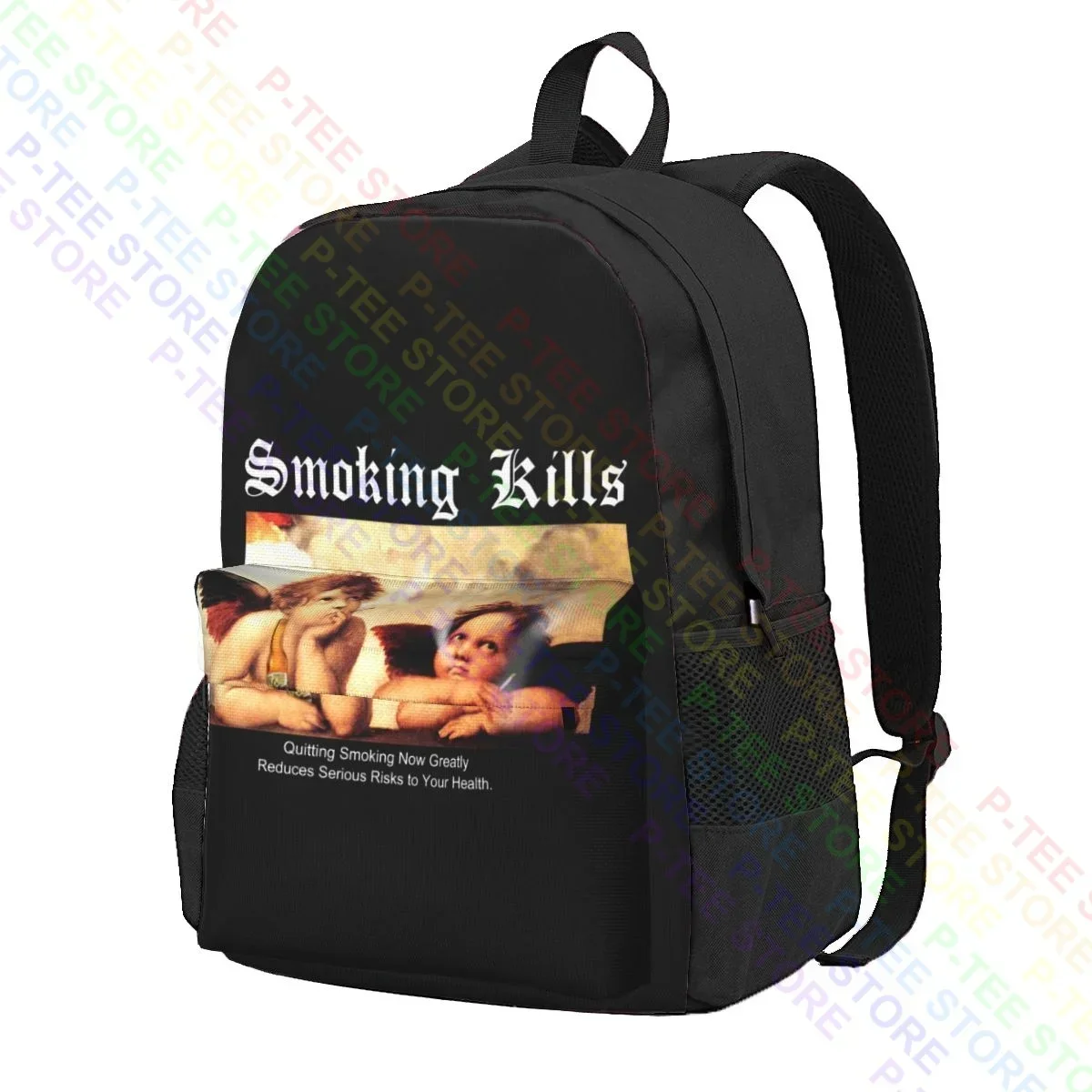 Fr2 Fxxing Rabbit Smoking Kills Angels Large Capacity Backpack Fashion New Style Sports Bag Outdoor Running