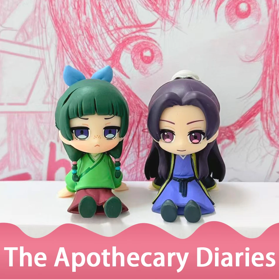 Q Version The Apothecary Diaries Maomao Jinshi Mini Figure Anime Periphery Kawaii Sitting Toys Desktop Car Ornaments Model Gifts