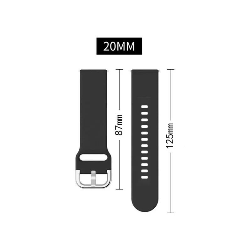 Silicone Strap Compatible for Haylou LS02 Waterproof Bracelet Durable Watch Fashion Band Belt Wristbands