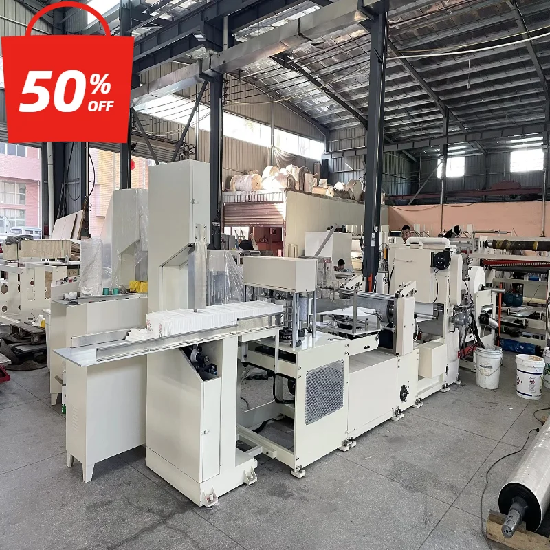 Napkin Paper Machine Customized Servo Control Tissue Folding Embossing Machine Industrial Paper Converting System
