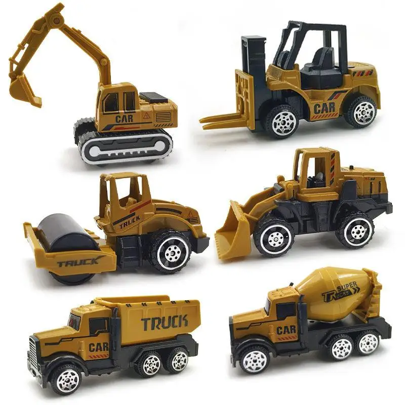 Mini-Bagger Schlüsselanhänger Leichter Schlüsselring-Anhänger Gabelstapler Traktor Baufahrzeug Cartoon-Roller Legierungsmodell Auto-Anhänger – Detail 7