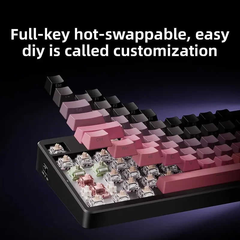 MCHOSE G87 V2 Gasket Keyboard 1.2mm Slotted PCB 5 Layer Padding SOCD MT TGL Hot Swap Mechanical PC Esports Gamer