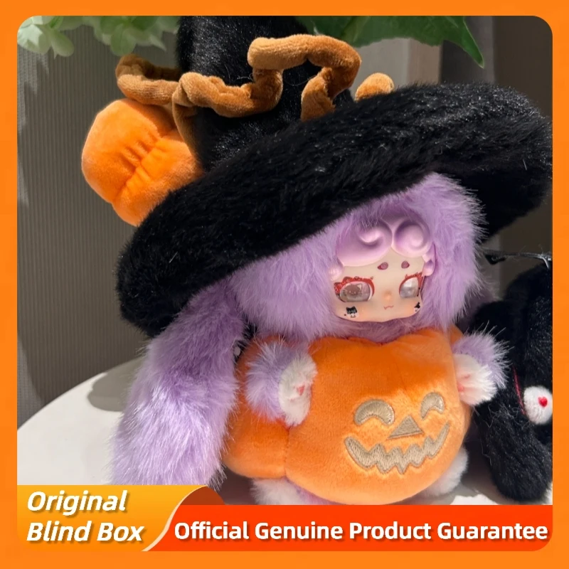 Genuino Luckydeernai Halloween Blind Box Magic Witch Figure Dolls Kawai Vinile Peluche Ciondolo Raccogliere Ornamento Giocattoli Regalo di Halloween