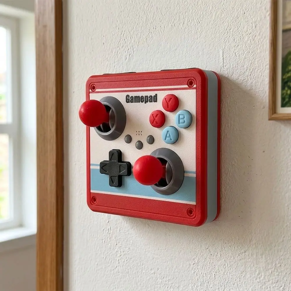 86 Switch Panel Cover Joystick Design Red Blue White Wall Switch Plate Wall Switch Decor Retro Arcade Style