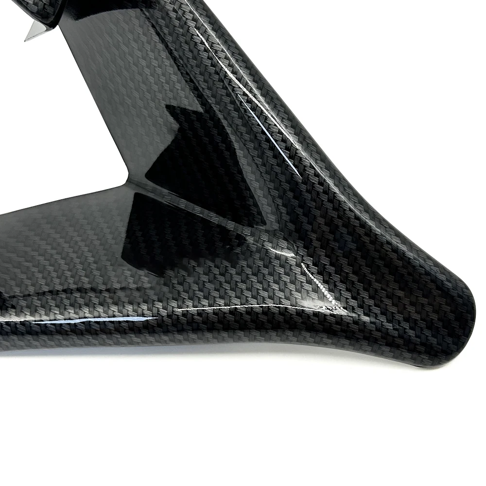 For KAWASAKI ZX4R ZX4RR ZX25R ZX-4R ZX-4RR Carbon Fiber Pattern Front Fairing Air Inlet Stamping Port Shell Cover Housing Guards