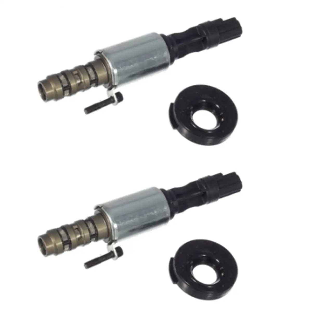 ABQE 2Pcs Variable Camshaft Timing Solenoid for Ford F150 Explorer Mustang Expedition Lincoln Mark LT 8L3Z6M280A 3L3Z6M280EA