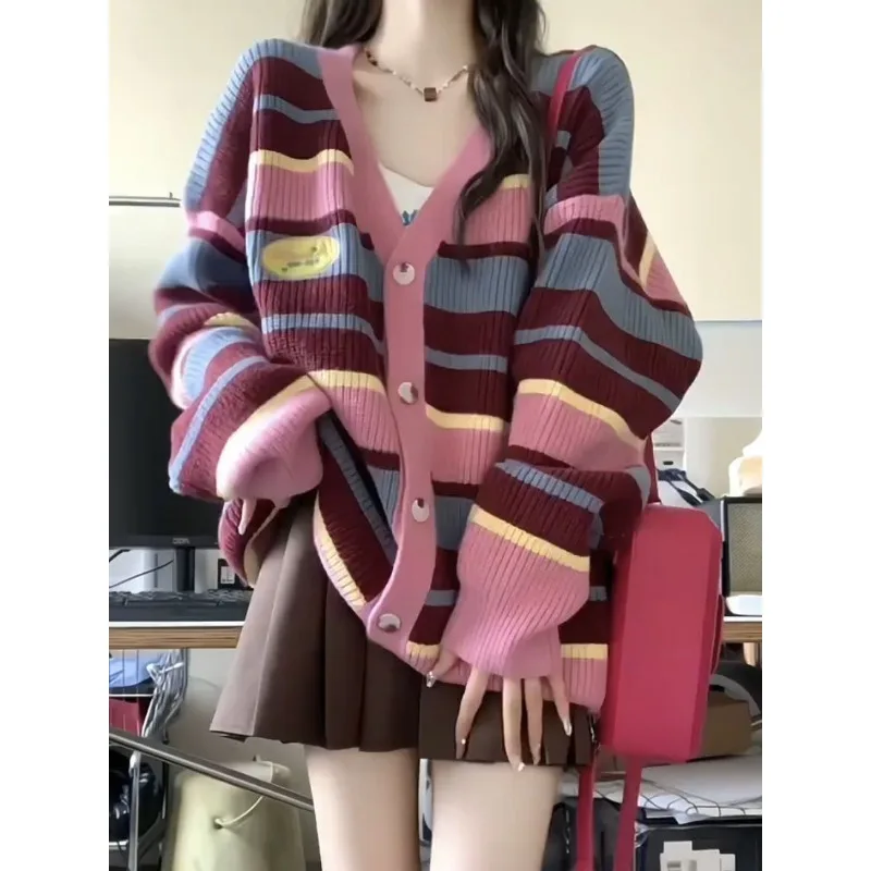 Autumn Outfit Paired Complete Set Outfits Fashionable Hot Girl Knitted Cardigan Skirt Two-piece Set Trendy Eye-catching Outfit
