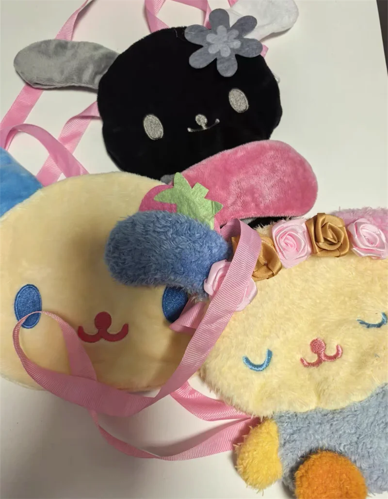 Usahana Mini Plush Crossbody Bags for Women Girls Anime Rabbit Bunny Kawaii Cute Small Sling Bag