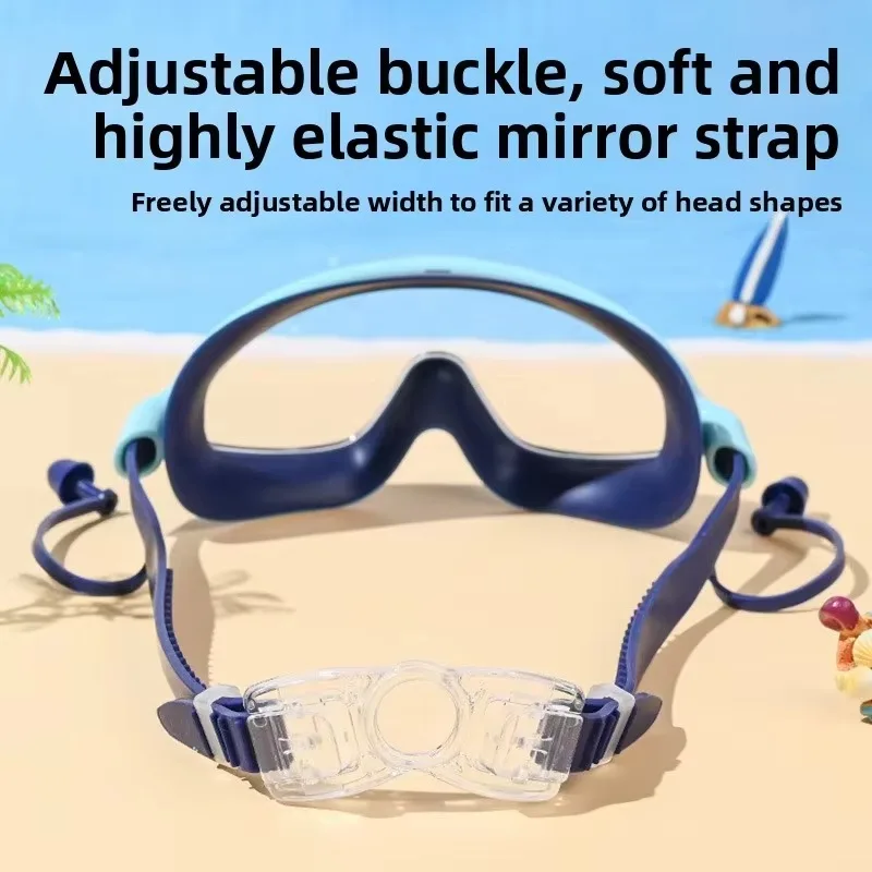 Large Frame An ti Fog Waterproof Lens New Design Wide Field of View Comfortable Universal Use Swimming Goggles