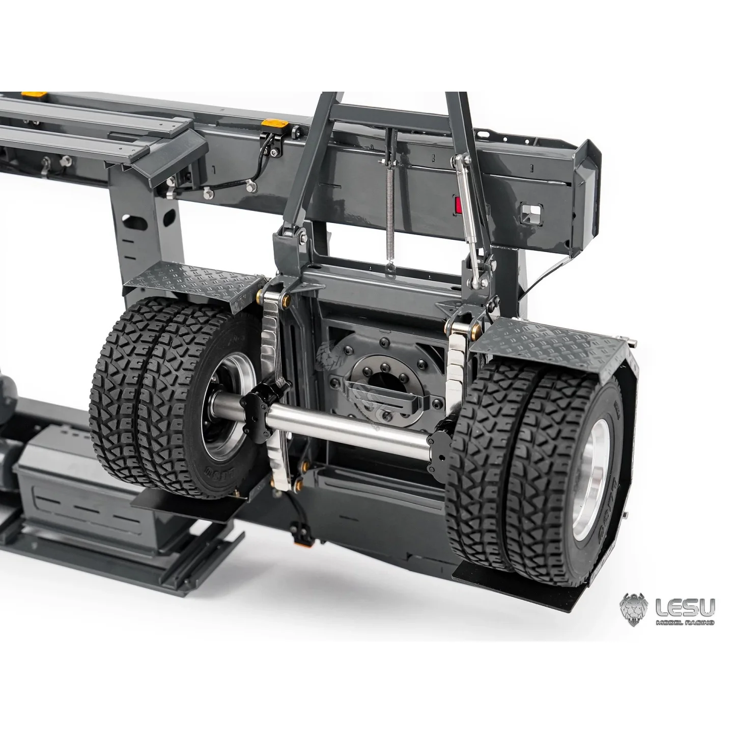 

A0065 Металлическая модель радиоуправляемого прицепа 1/14 с подсветкой для гидравлического самосвала с дистанционным управлением LESU Модель самосвала с радиоуправлением