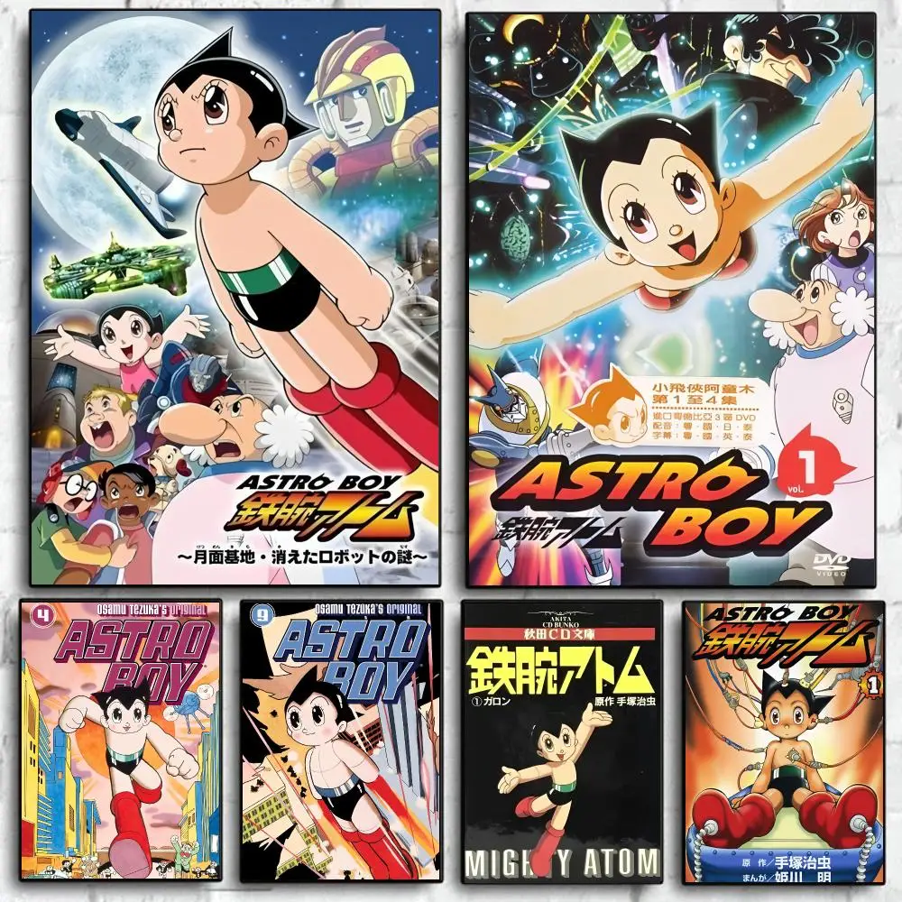 Pop Anime M-Mighty A-Atom  Poster Self Adhesive Wall Art Decor for Bedroom Living Room Office Home Decor Gift