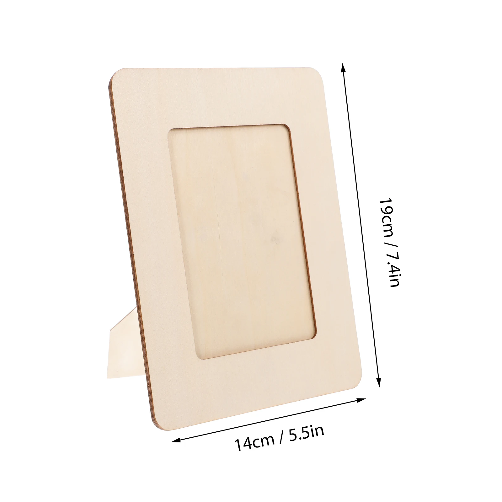 10 stuks mini houten fotolijsten voor kinderen doe-het-zelf-knutselprojecten ongeverfd kleine fotolijsten decoratieve houten knutselset voor school