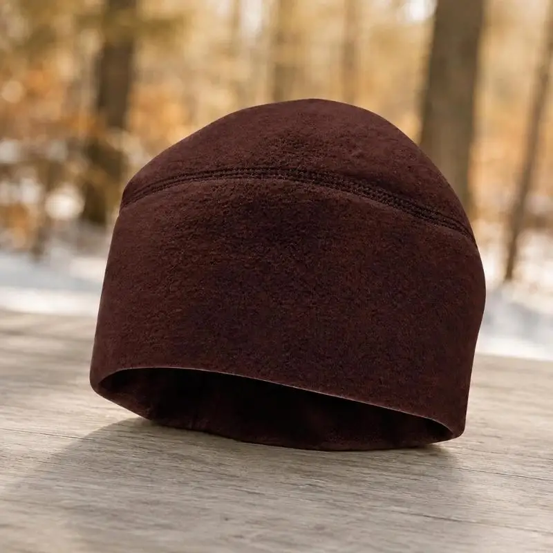 Cold-Weather Fleece Skull Cap for Men with Soft Pull-On for Walking Travel Commutes and Daily Outdoor Use 6XDA
