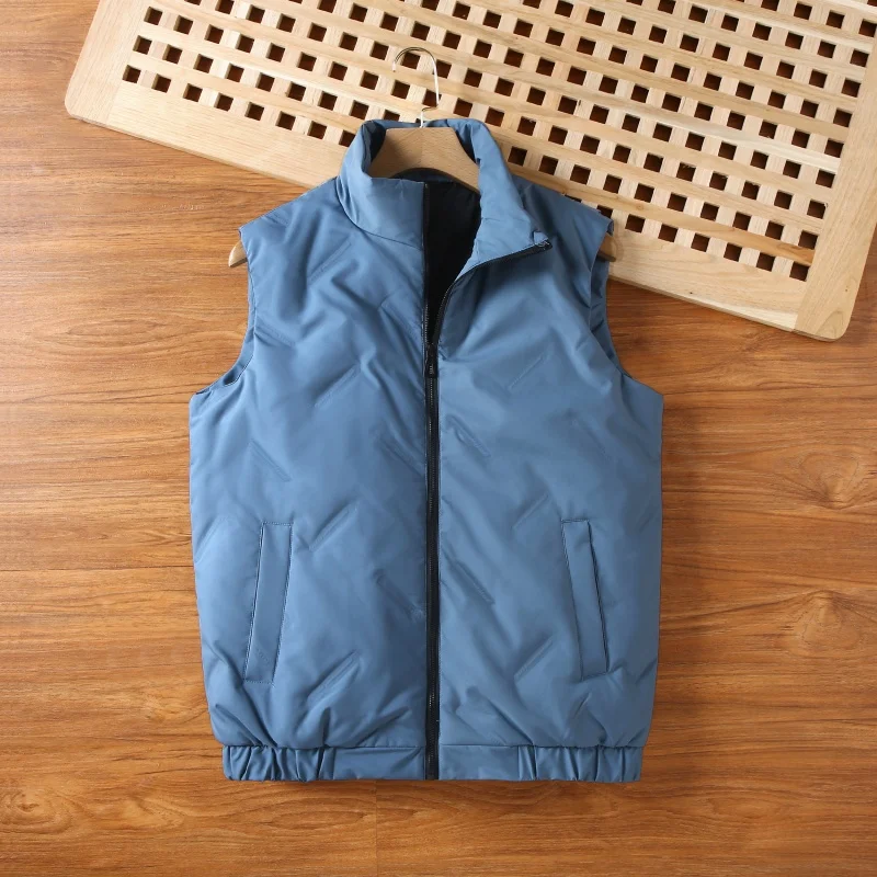 سترة رجالية شتوية للتنقل في الهواء الطلق رياضية عازلة سميكة مقاومة للرياح وقابلة للتنفس سترة عازلة سميكة عصرية