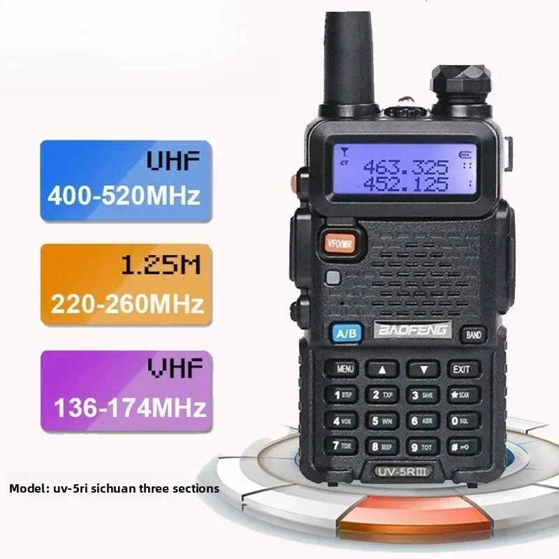 Best  Car walkie-talkie UV-5RIII English version Civil high-power UV5R three-stage
