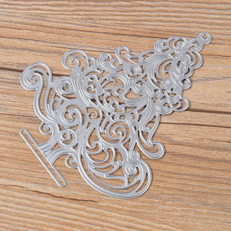 Hot Christmas Tree Cutting Dies Stencil Scrapbooking Embossing Album Paper Card Gift