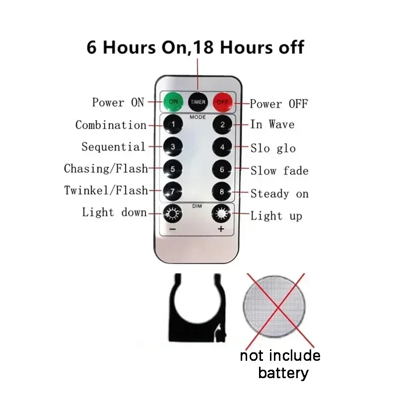 LED Fee String Vorhang Lichter 6 m/3 m Neue Jahr Lampe Weihnachten Lichter 8 Modus Fernbedienung USB girlande Weihnachten Dekor Für Home Urlaub – Detail 8