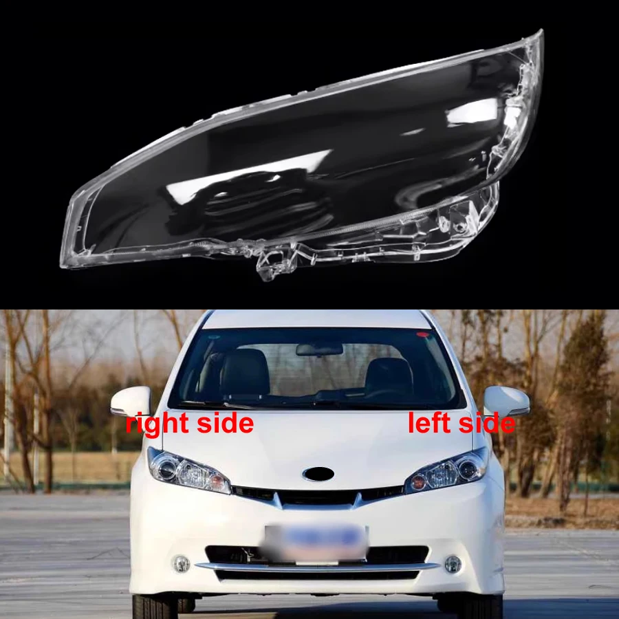 

For Toyota Wish 2009 2010 2011-2015 Headlight Cover Transparent Headlamp Shell Lens Replace Original Lampshade Plexiglass