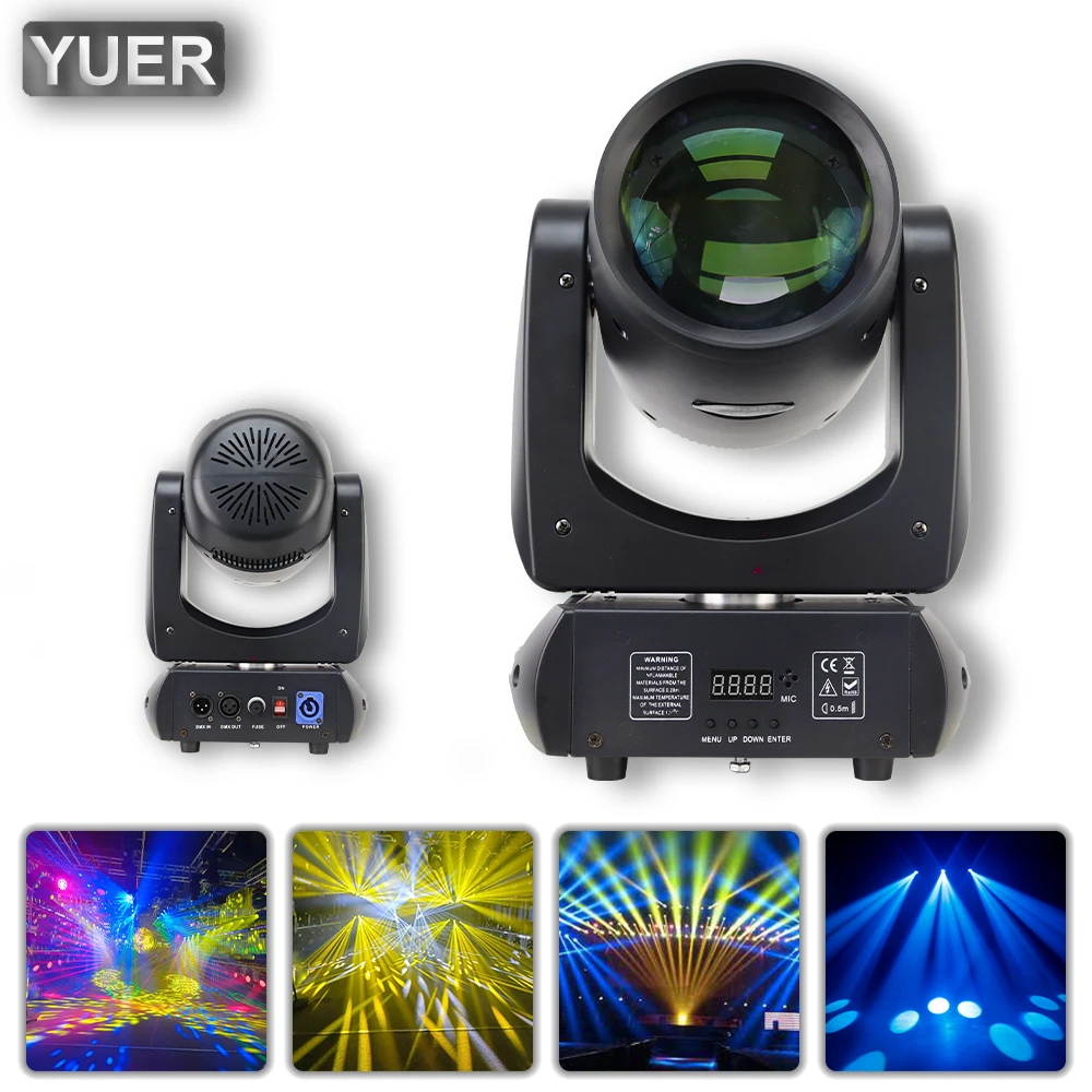 

DJ Stage Light 200W LED Beam Spot Moving Head Light With 18 Rotating Prism DMX512 For Stage Lighting Effect Party Club Bar Show